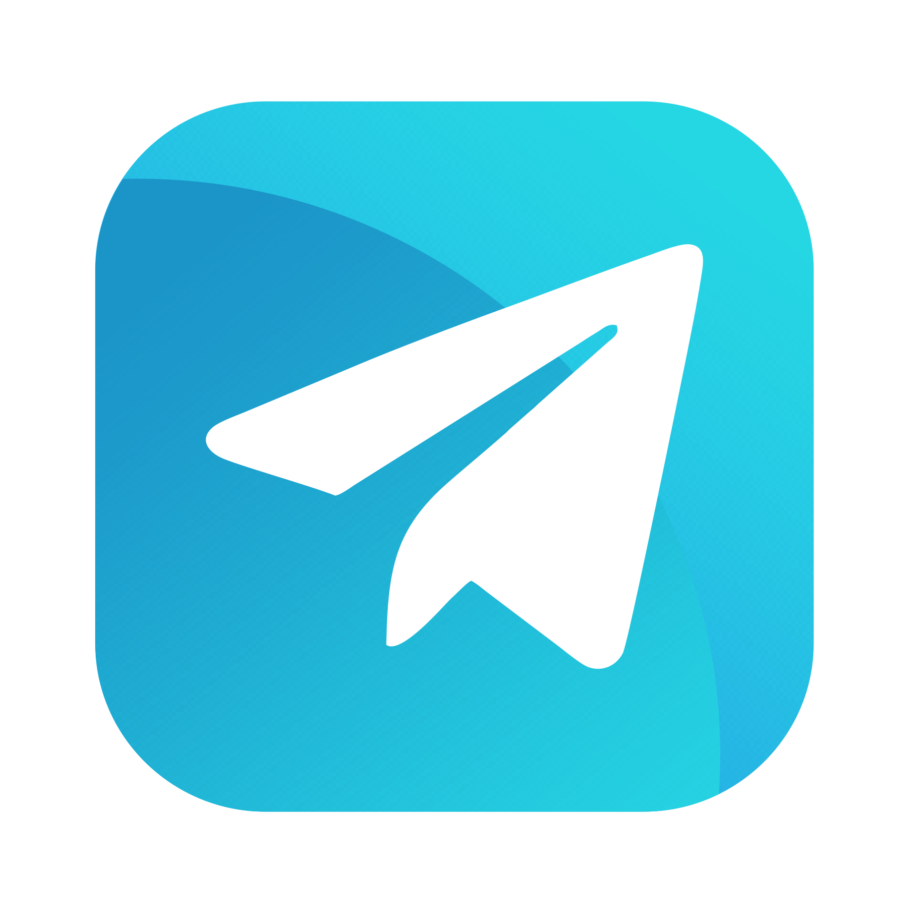 Telegram icon on transparent background PNG 1
