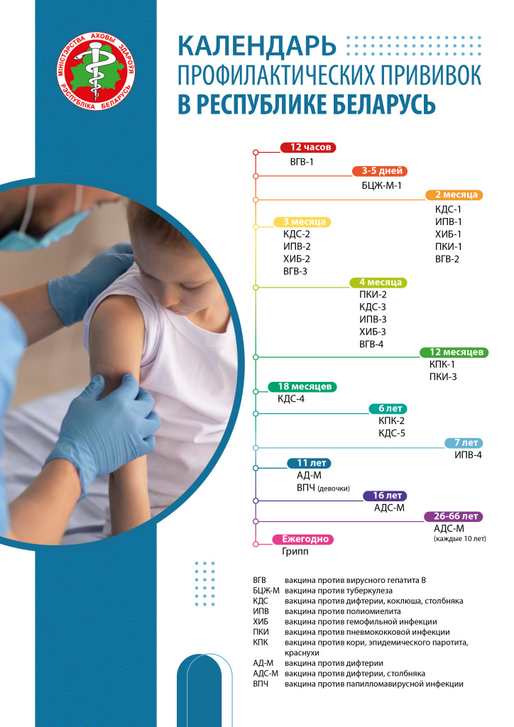 Приложение 2 Календарь прививок